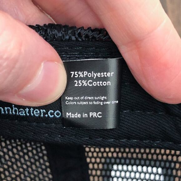 John Hatter & Co No Pain No Gain Hat Rubber Edition Snap Back One Size Black - Picture 9 of 10